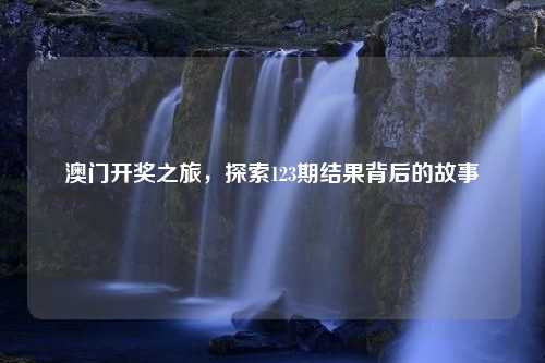 澳门开奖之旅，探索123期结果背后的故事