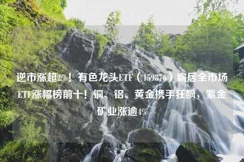 逆市涨超2%！有色龙头ETF（159876）霸居全市场ETF涨幅榜前十！铜、铝、黄金携手狂飙，紫金矿业涨逾4%