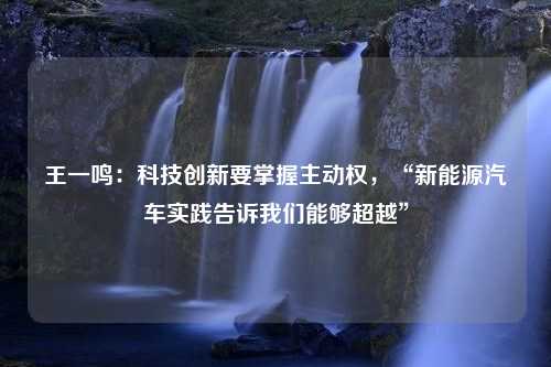 王一鸣：科技创新要掌握主动权，“新能源汽车实践告诉我们能够超越”