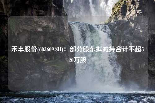 禾丰股份(603609.SH)：部分股东拟减持合计不超520万股